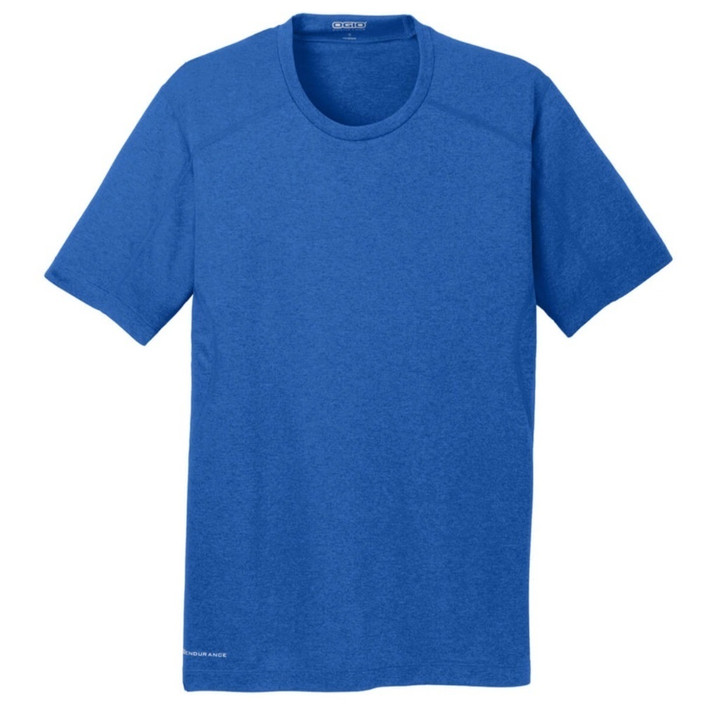 OGIO Men's Electric Blue Space Dye ENDURANCE Verge Short-Sleeve T-Shirt